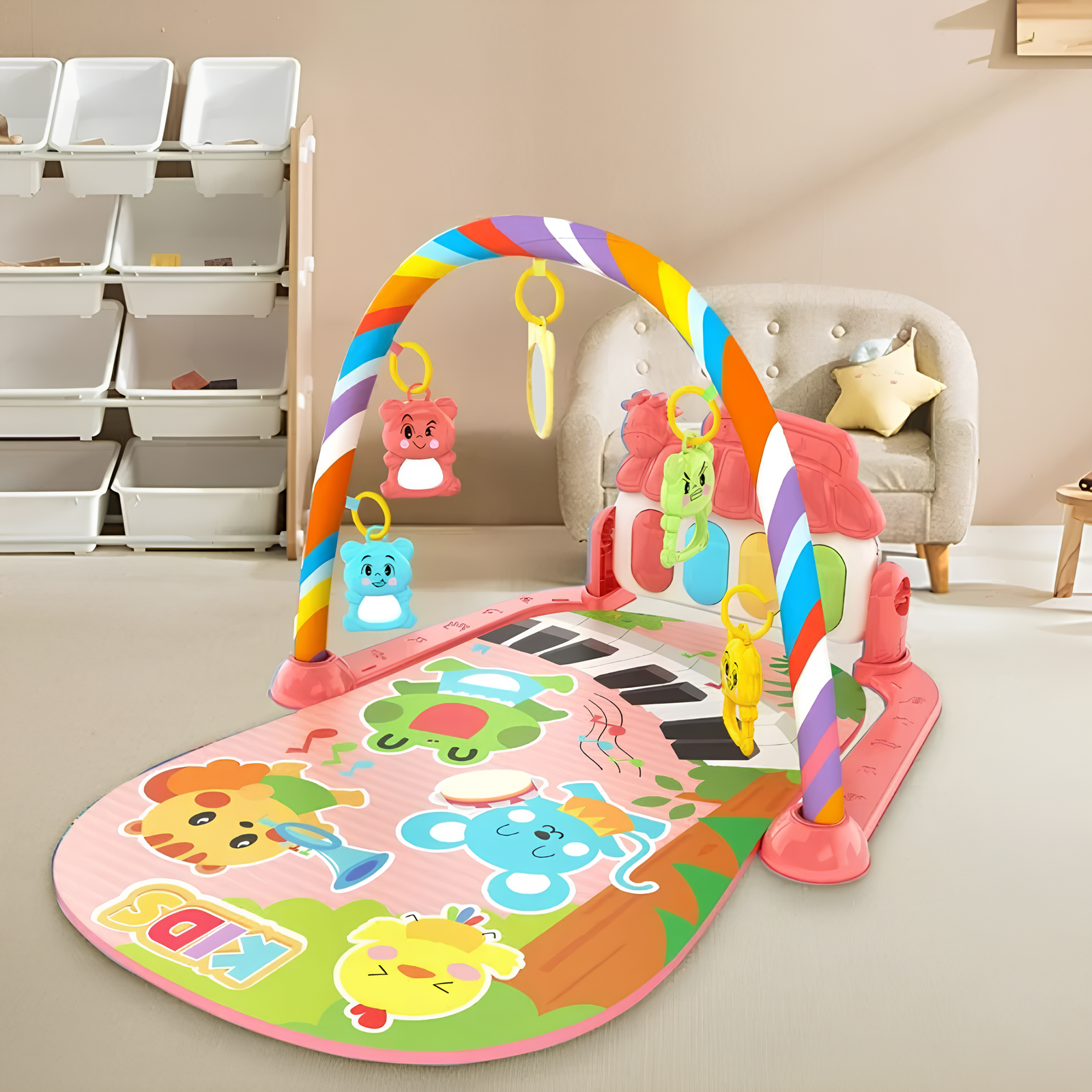 LiyaJoy™ TuneTots – Musical Baby Play Gym & Activity Rack