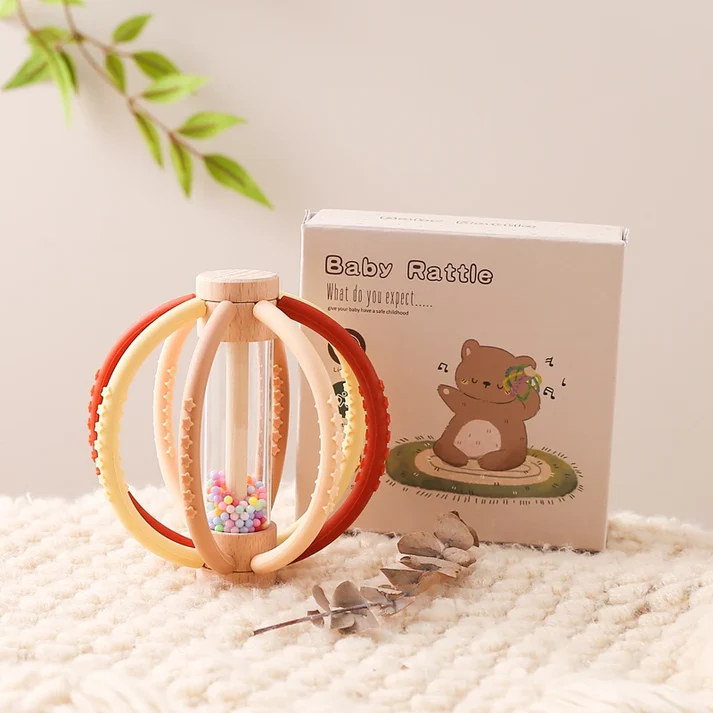 LiyaJoy™ PlayBeats – Wooden Rattle & Drum Toy