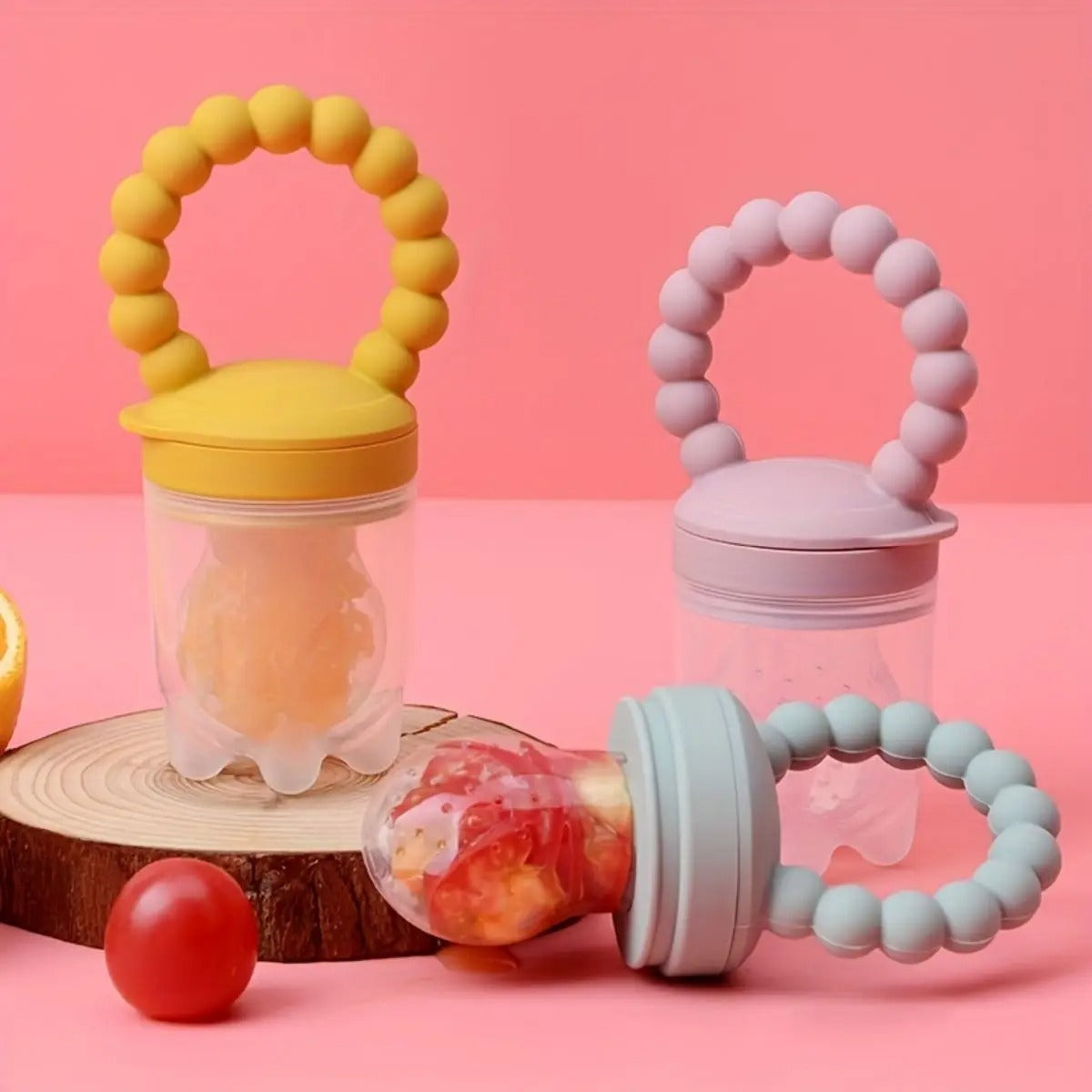 LiyaJoy™ FreshBites – Silicone Baby Fruit Feeder Set