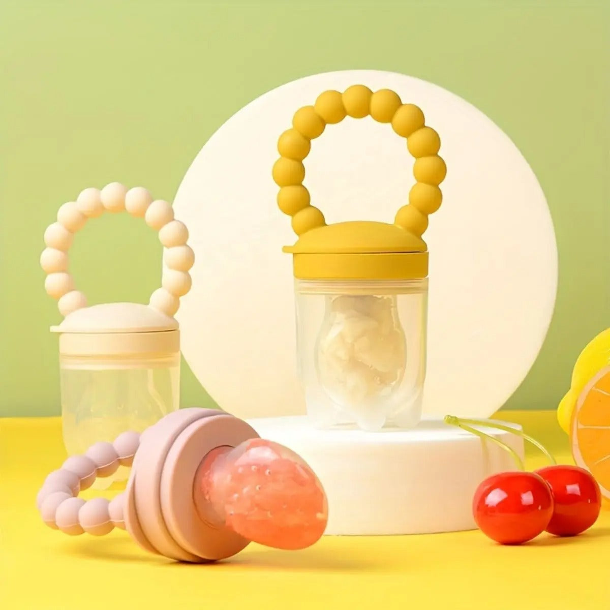 LiyaJoy™ FreshBites – Silicone Baby Fruit Feeder Set